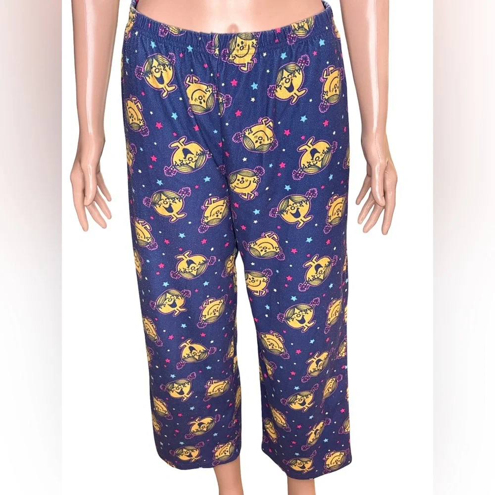 Navy Little Miss Sunshine Pajama Pants Small